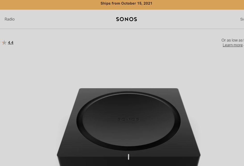 Sonos out of stock
