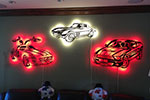 Add LED lighting to make your favorite picture (or sheet metal cars) really pop.