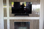 After ATD Sonos playbar and TV on tile wall