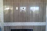 Before ATD...tile walled fireplace. Proper pre-wiring and planning allows for...