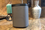 Add this small Sonos PLAY1 to any area that you want music...no need to run wires!
